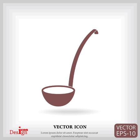 ladle vector iconのイラスト素材