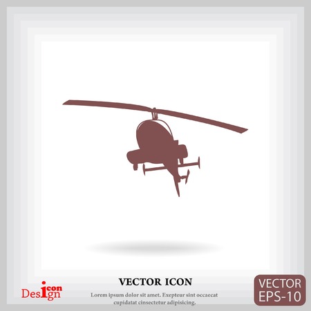 helicopter vector iconのイラスト素材