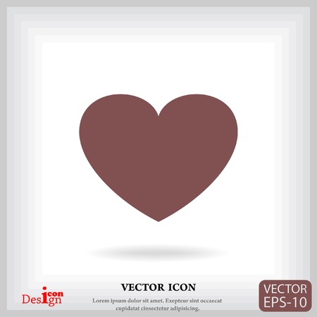 heart vector iconのイラスト素材