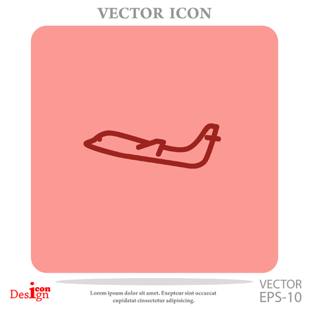 airplane vector iconのイラスト素材