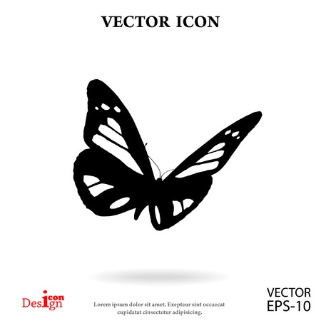 butterfly vector iconのイラスト素材