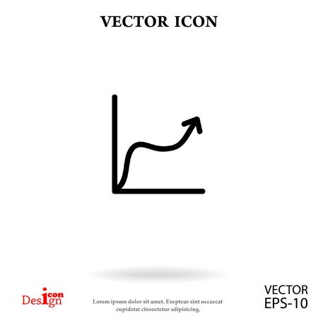 graph vector iconのイラスト素材