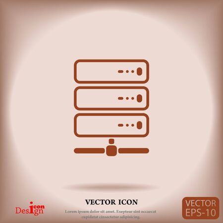 computer server vector iconのイラスト素材