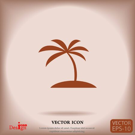 island vector iconのイラスト素材