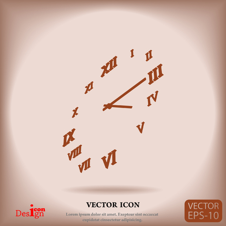 clock vector iconのイラスト素材