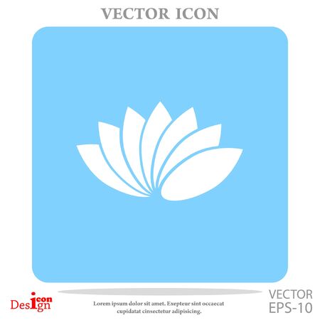 lotus vector iconのイラスト素材