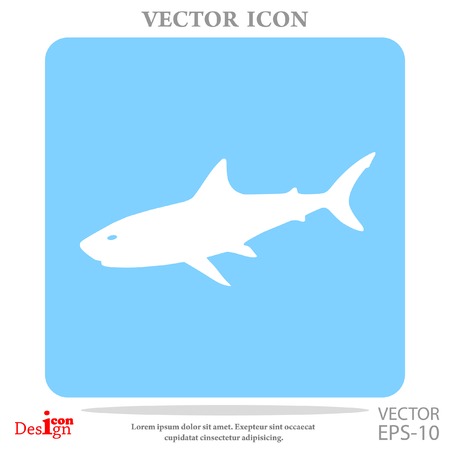 shark vector iconのイラスト素材