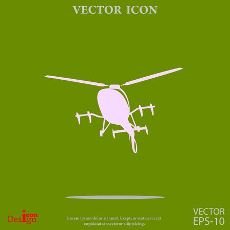 helicopter vector iconのイラスト素材