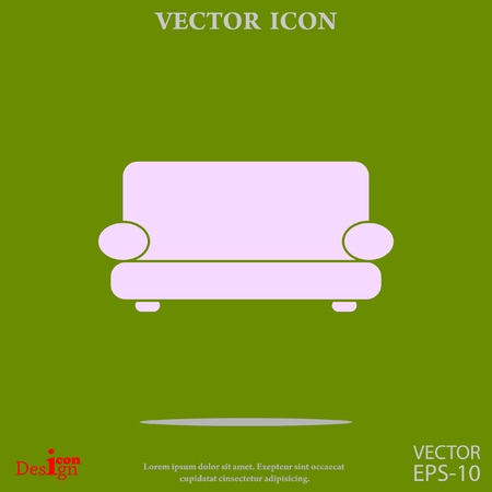 sofa vector iconのイラスト素材
