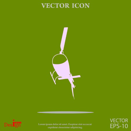 helicopter vector iconのイラスト素材