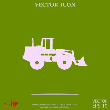 traktor vector iconのイラスト素材