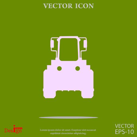 tractor vector iconのイラスト素材