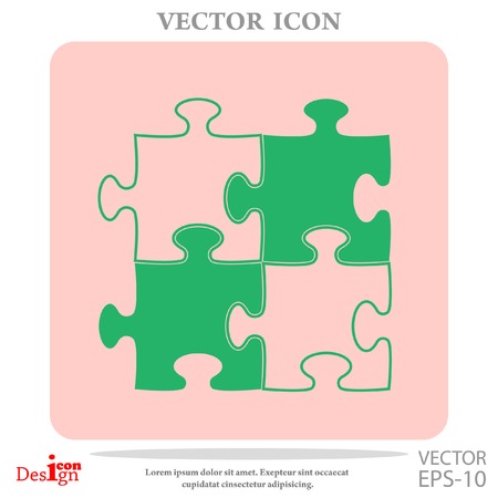 puzzle vector iconのイラスト素材
