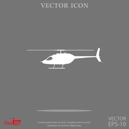 helicopter vector iconのイラスト素材