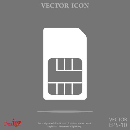 sim card vector iconのイラスト素材
