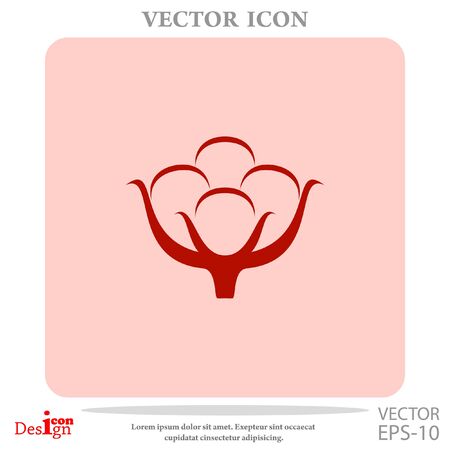 cotton vector iconのイラスト素材
