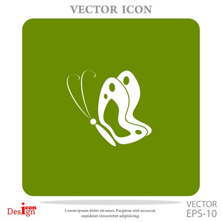 butterfly vector iconのイラスト素材