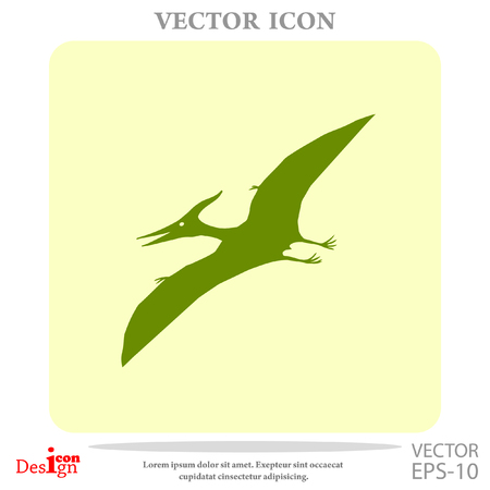 pterodactyl vector iconのイラスト素材