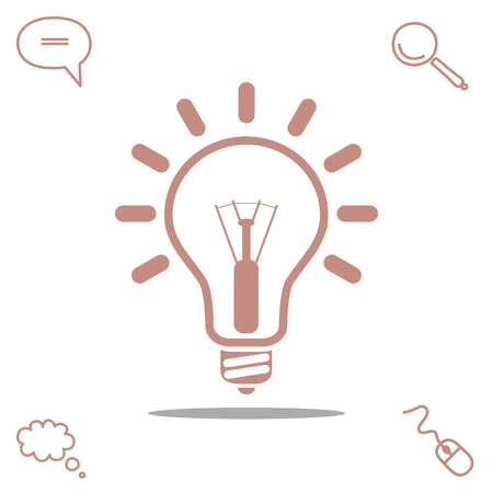 light bulb vector iconのイラスト素材