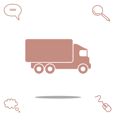 Truck vector iconのイラスト素材