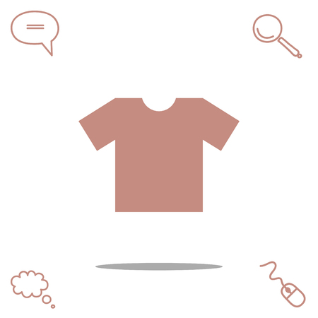 T-shirt vector icon.のイラスト素材