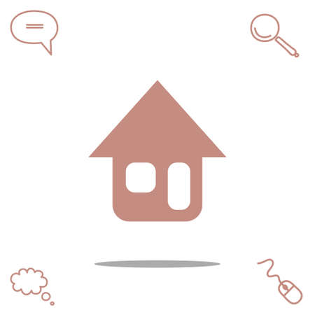 home vector iconのイラスト素材