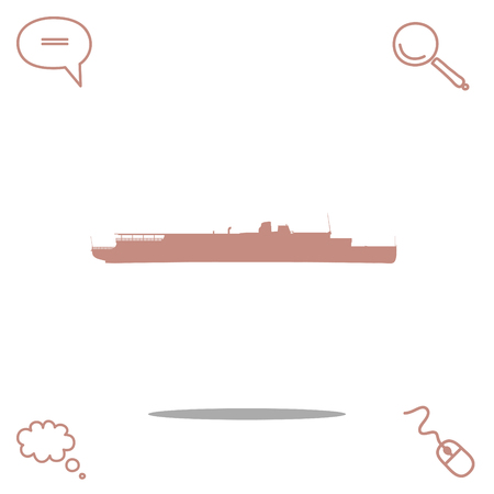 ship vector iconのイラスト素材