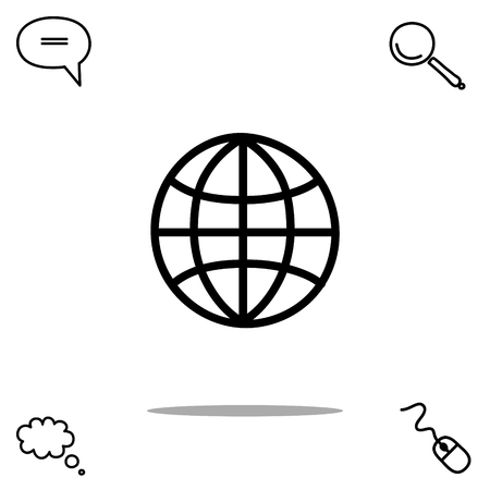 globe vector iconのイラスト素材