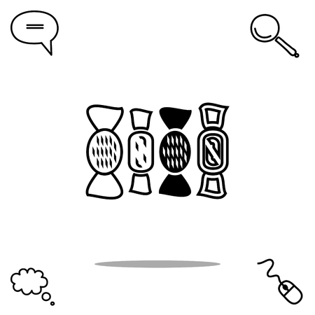 sweets vector iconのイラスト素材