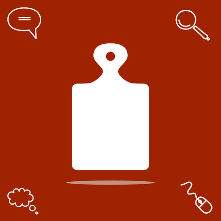 Kitchen board vector iconのイラスト素材