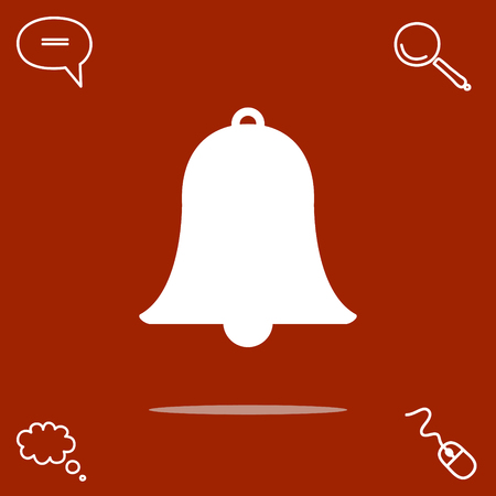 Bell vector icon illustration.のイラスト素材