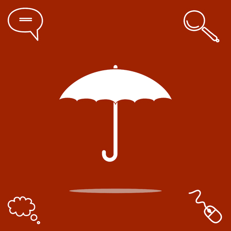 umbrella vector iconのイラスト素材