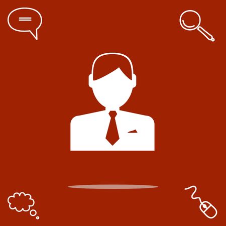 A businessman vector icon.のイラスト素材