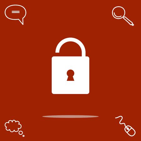 Unlock vector icon.のイラスト素材