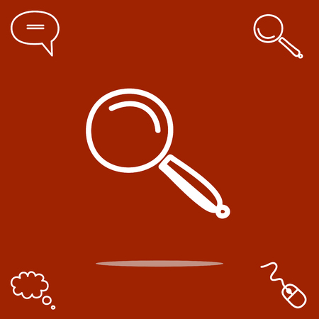 A lupe vector icon.のイラスト素材