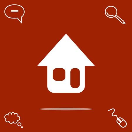 Home vector iconのイラスト素材