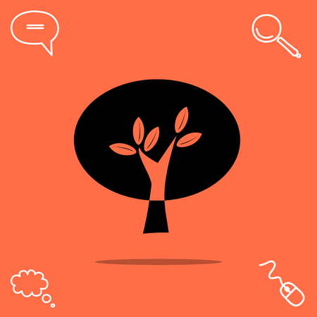 Tree vector iconのイラスト素材