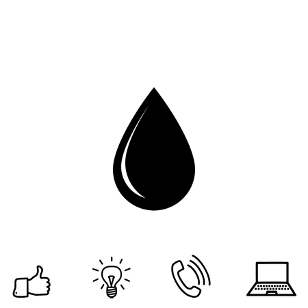 drop vector iconのイラスト素材
