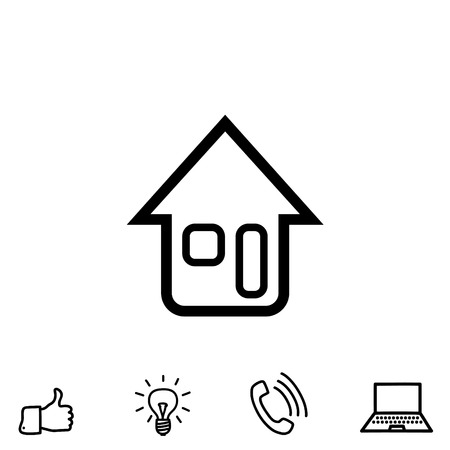 Home vector iconのイラスト素材