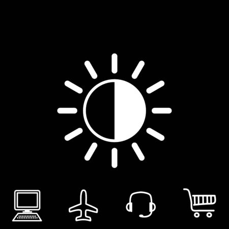 brightness vector iconのイラスト素材