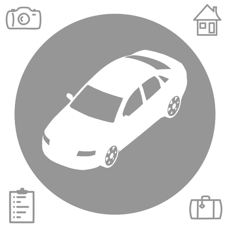 car vector iconのイラスト素材