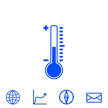 thermometer vector iconのイラスト素材