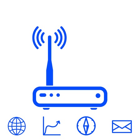 router vector iconのイラスト素材