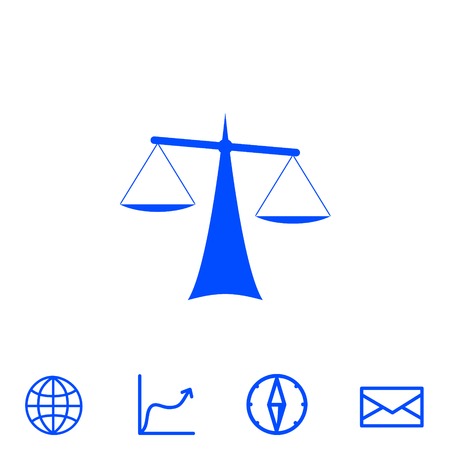 Justice vector iconのイラスト素材