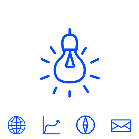 light bulb vector iconのイラスト素材