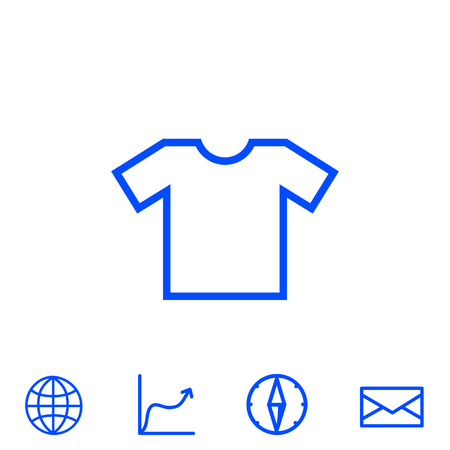 t-shirt vector iconのイラスト素材