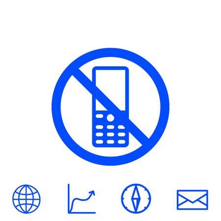 turn off phone vector iconのイラスト素材