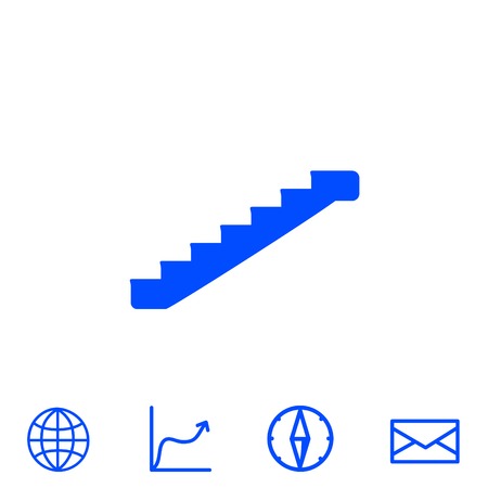 staircase vector iconのイラスト素材