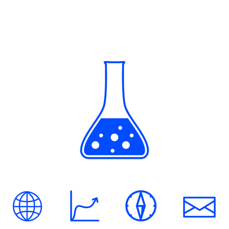 test tube vector iconのイラスト素材