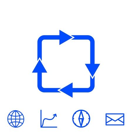 cyclic vector iconのイラスト素材